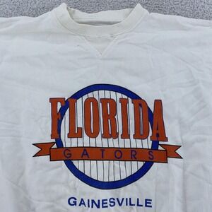 Vintage Florida Gators Heavyweight Shirt Mens Large White NCAA Basketball 90s